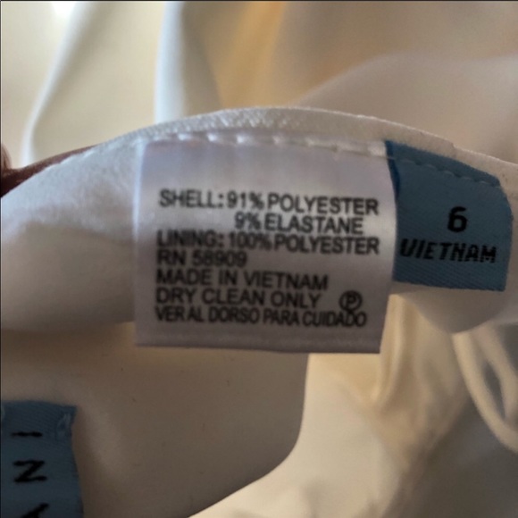 Antonio Melani high waisted white pants NWT - Picture 3 of 3